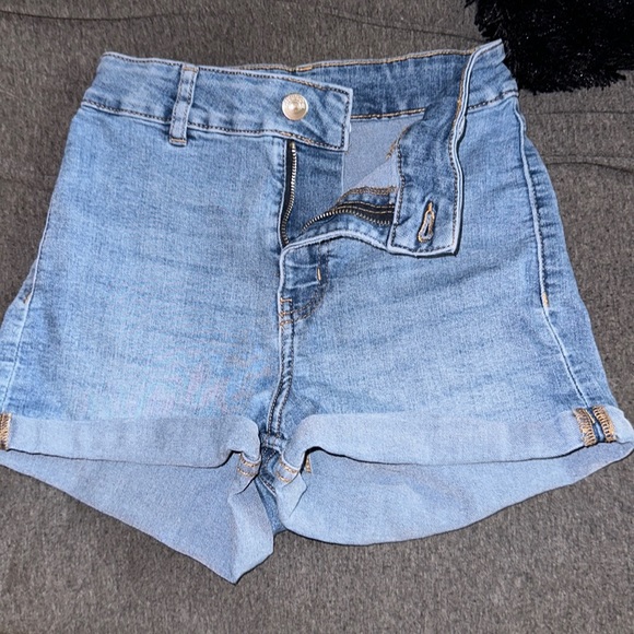 Light Blue Jean Shorts - Picture 1 of 2